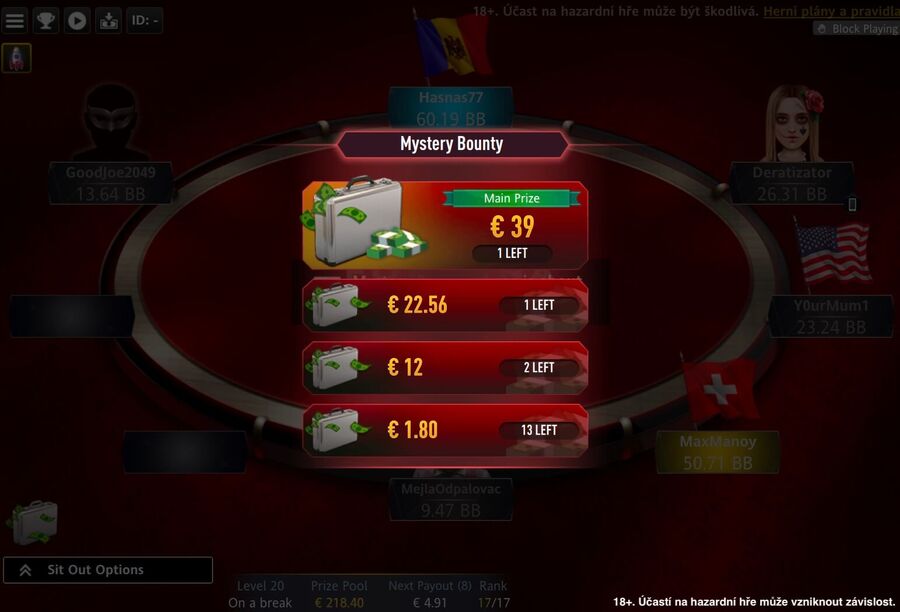 PokeraArena Event – rozdělení Mystery bounty odměn