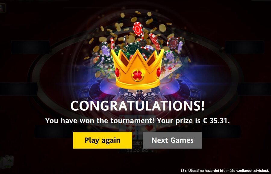 PokerArena Event vyhrál MejlaOdpalovač