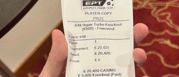 Marek Dlouhý bere titul z EPT Praha Hyper Turbo KO Freezeoutu