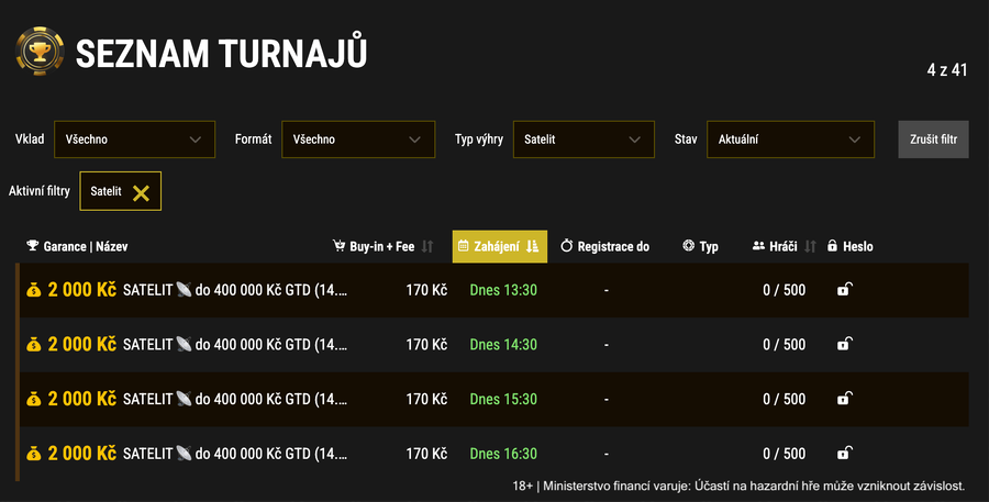 Hrajte kvalifikační satelity do online turnajů na herně SynotTpp Poker