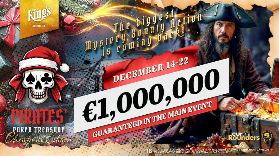 Pirates Poker Treasure garantuje €1.000.000