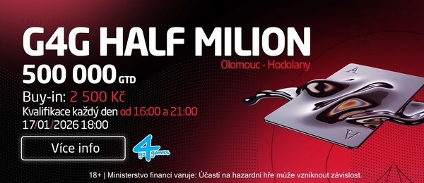Hrajte SynotTip Poker online kvalifikace do živého G4G Micro High Rolleru v Olomouci