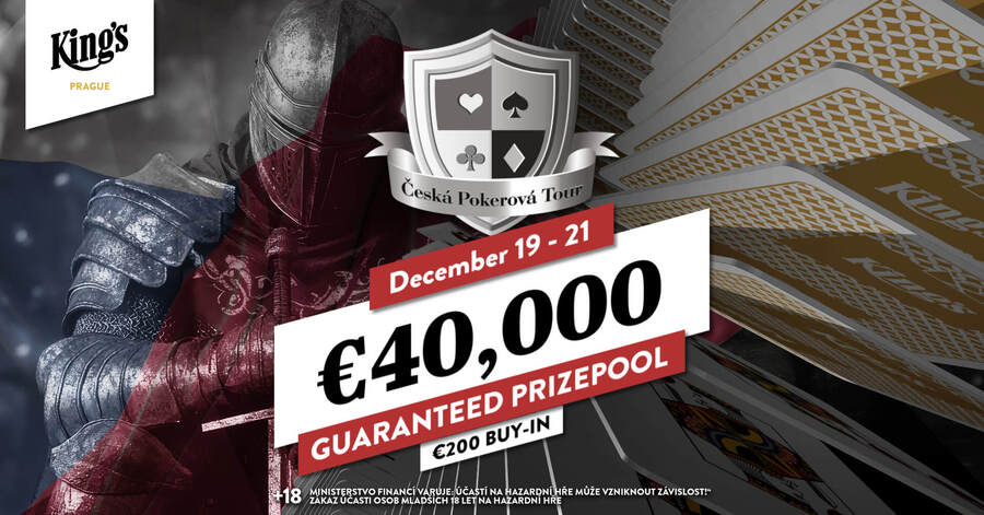Česká Pokerová Tour v&nbsp;King’s Casinu Praha nabídne garanci €40.000