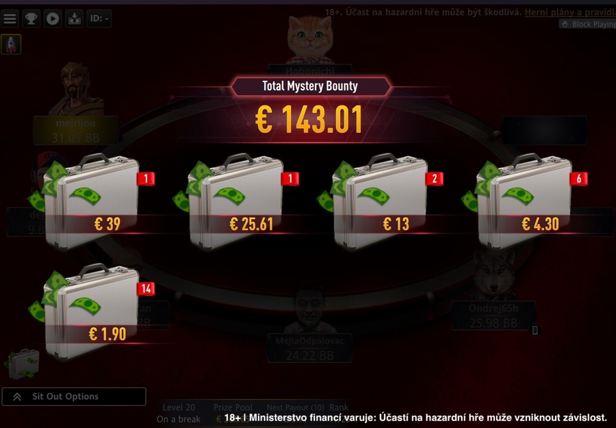 PokeraArena Event – rozdělení Mystery bounty odměn