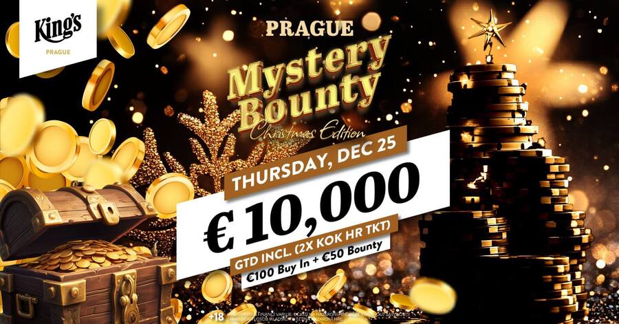 Mystery Bounty event si zahrajete v&nbsp;King’s Casinu s&nbsp;garancí €10.000