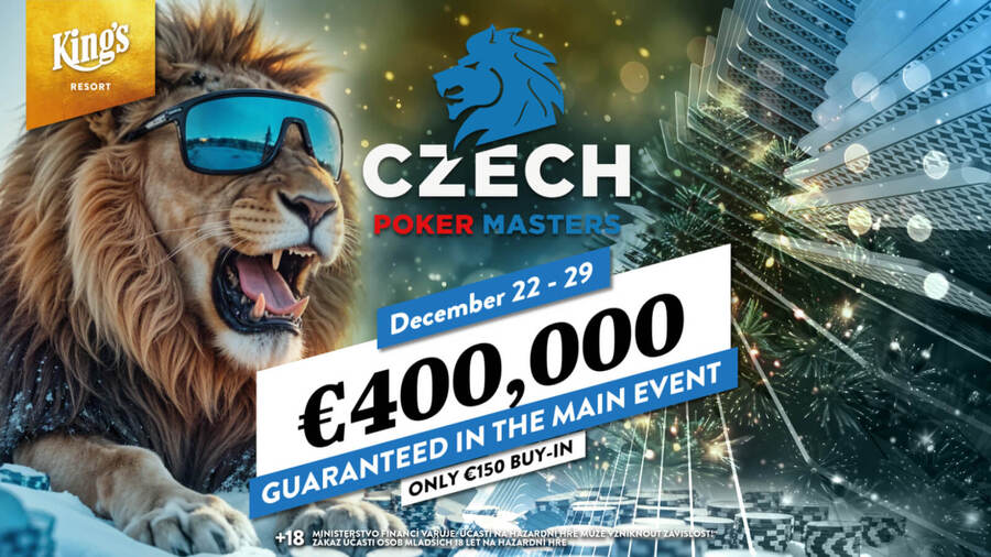 Czech Poker Masters garantuje €400.000 prize pool