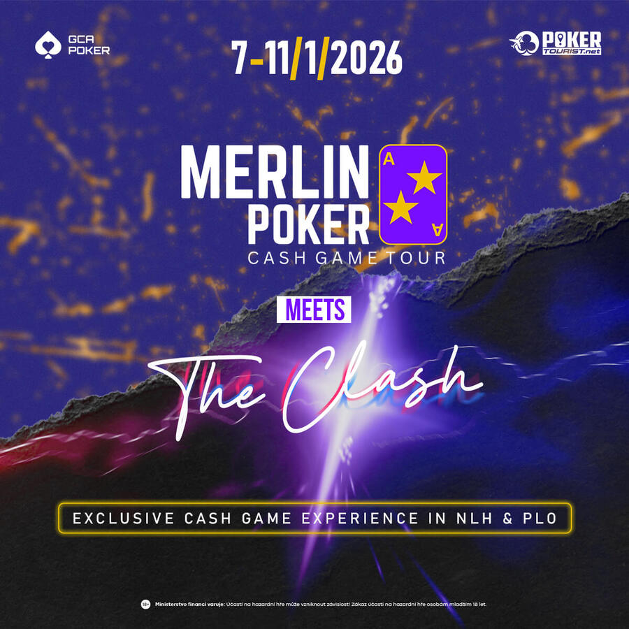 Merlin Poker Cash Game Tour v&nbsp;Grand Casinu Aš už od 7.&nbsp;ledna 2026