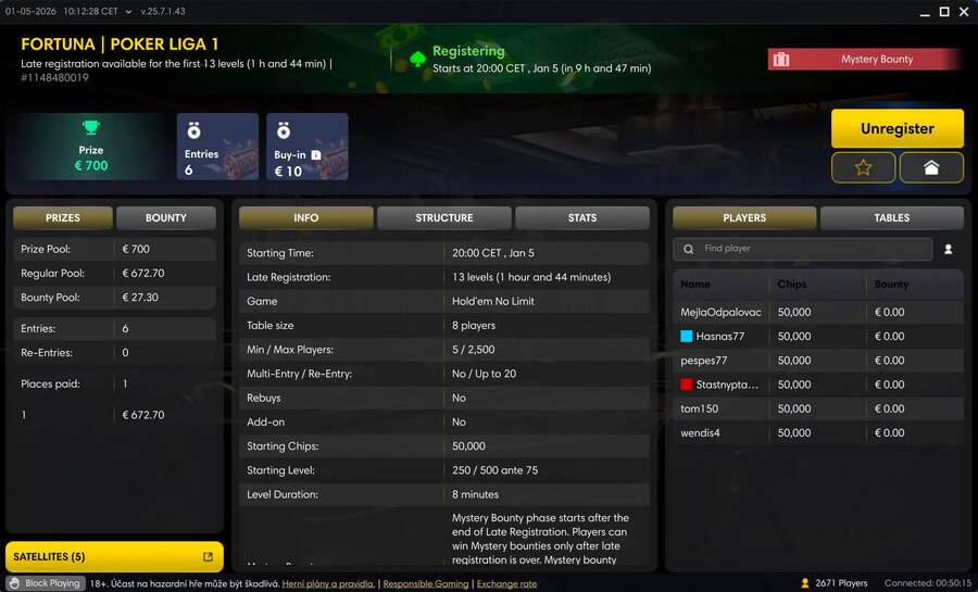 Začíná třetí sezóna FPL (Fortuna Poker Liga)