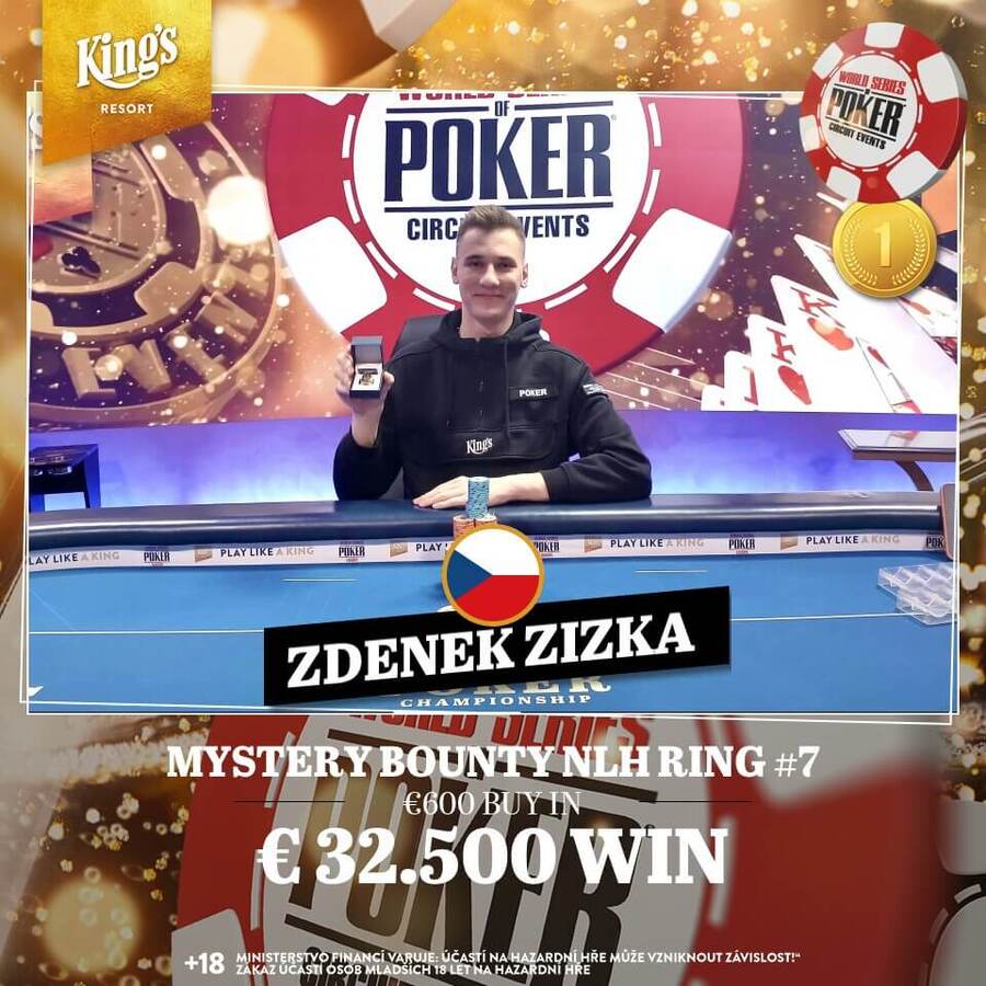 Zdeněk Žižka slaví už podruhé v&nbsp;kariéře titul WSOPC šampiona