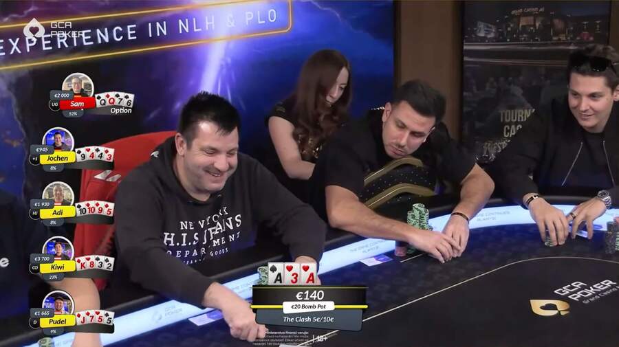 Streamovaná cash game v&nbsp;Grand Casinu Aš