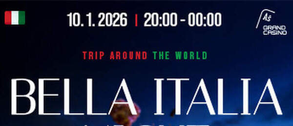 Dnes si v Grand Casinu Aš užijete kromě pokeru Bella ITALIA Night