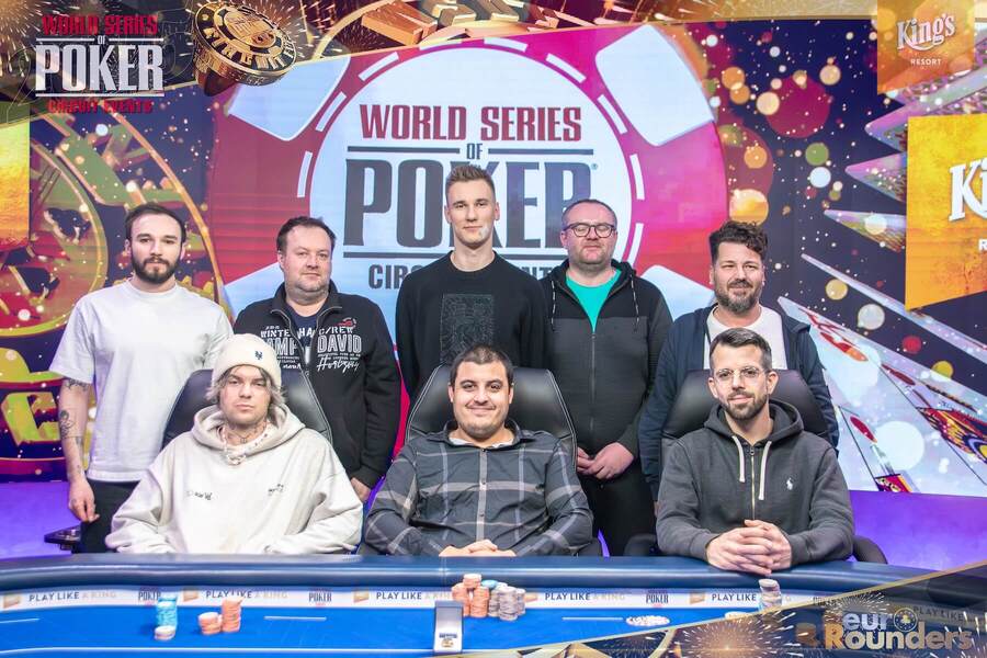 Finálová sestava WSOPC Main Eventu v&nbsp;King’s Casinu Rozvadov