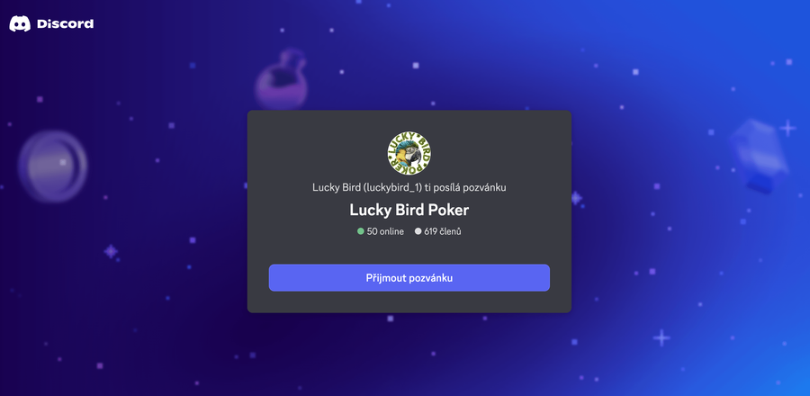 Připojte se na Discord Lucky Bird Poker a&nbsp;staňte se součástí pokerové komunity