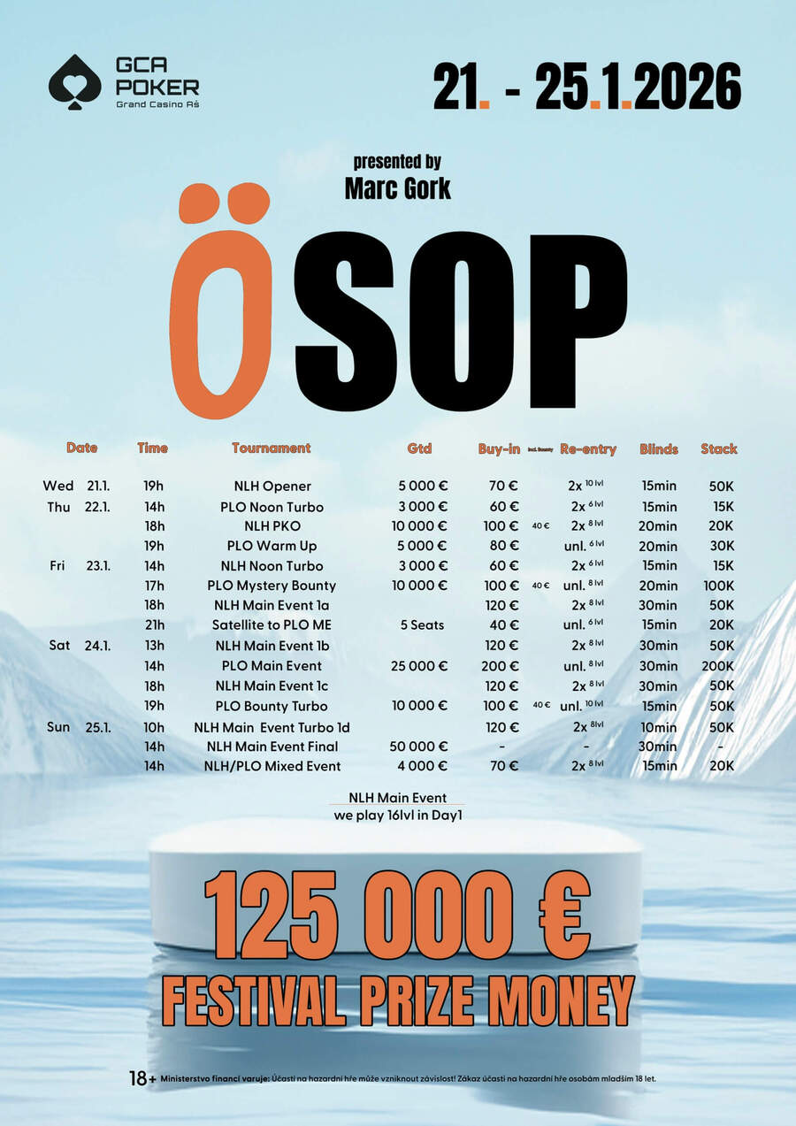 Program turnajů Grand Casino Aš