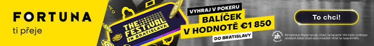 Kvalifikujte se na The Festival Bratislava na Fortuna Poker herně