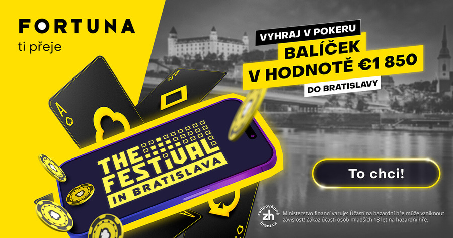 Kvalifikujte se na Fortuně na The Festival Bratislava