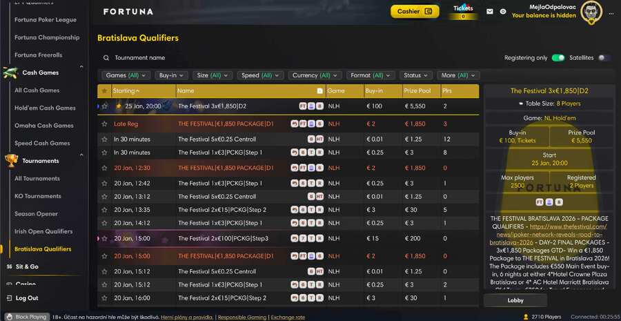 The Festival Bratislava – Fortuna kvalifikace