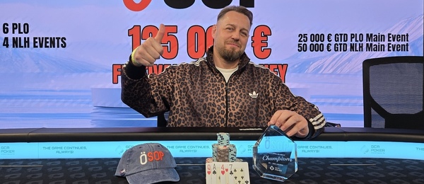 Vítěz ÖSOP PLO Main Eventu v Grand Casinu Aš