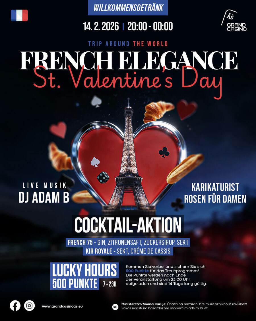 Dnes si v&nbsp;Grand Casinu Aš užijete kromě pokeru tématický večer