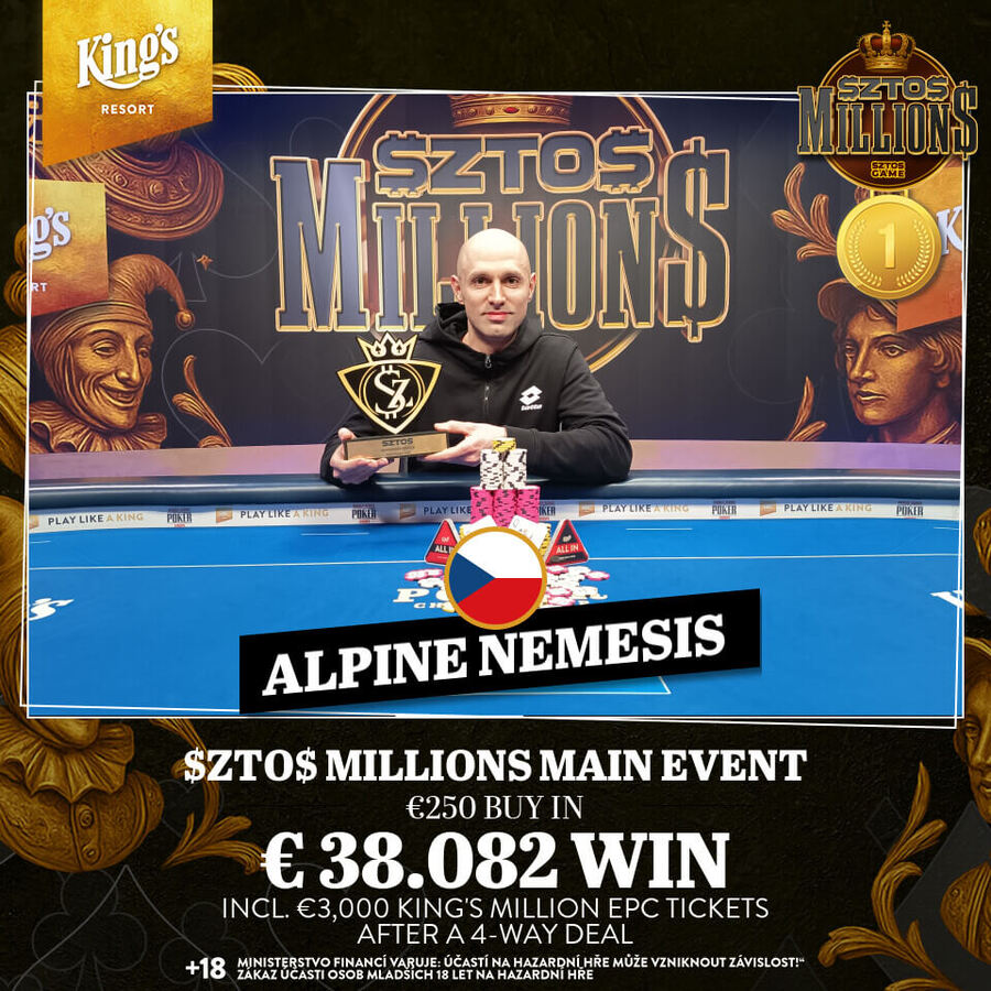 Alpine Nemesis vyhrál turnaj v&nbsp;King’s Casinu Rozvadov