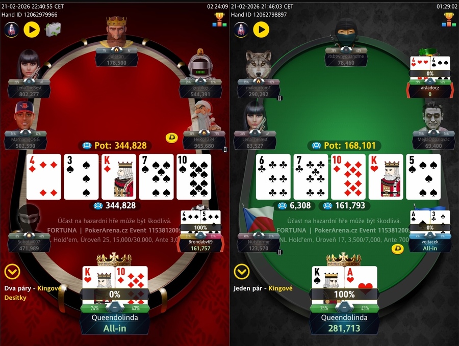 Handy Pocket Queenie (Queendolinda) v&nbsp;PokerArena Eventu na Fortuně
