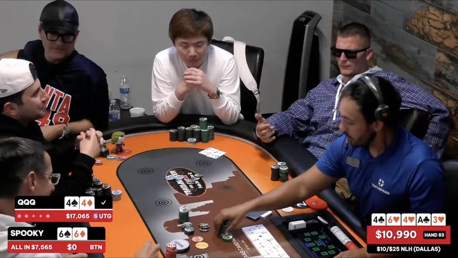 Šokující zához pokeru čtyřek během livestremu z&nbsp;Texasu