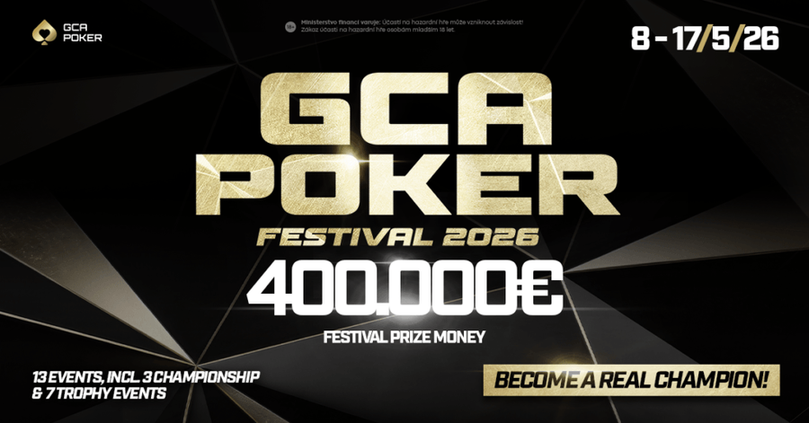 GCA Poker Festival 2026 v&nbsp;Grand Casinu Aš