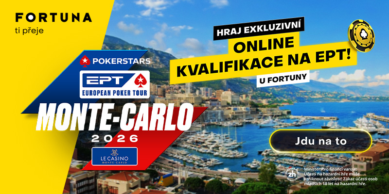 Kvalifikace na EPT Monte Carlo 2026 na Fortuně už od freerollu