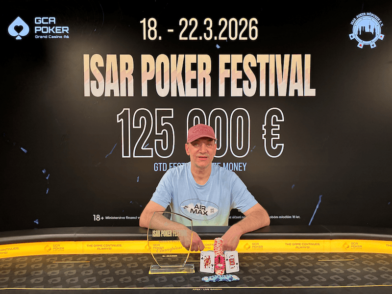 Brudi z&nbsp;Německa vyhrál Isar Main Event v&nbsp;Grand Casinu Aš