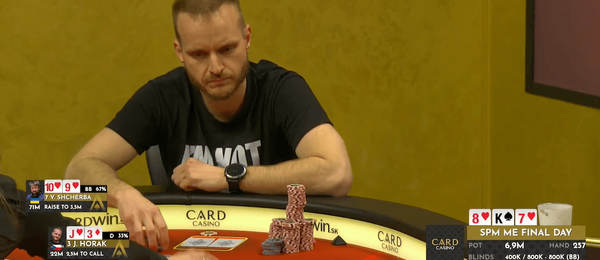 Rozhodující handa SPM Main Eventu v Card Casinu Šamorín