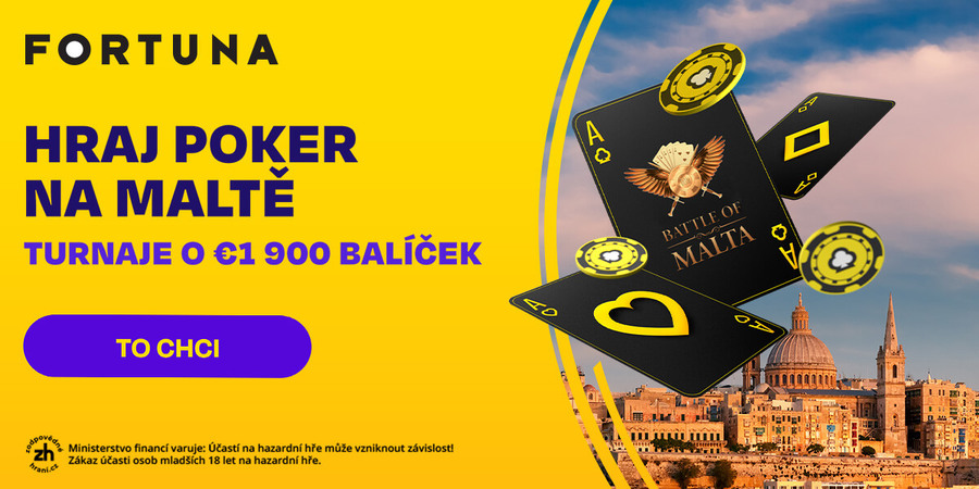Battle of Malta kvalifikace na herně Fortuna Poker