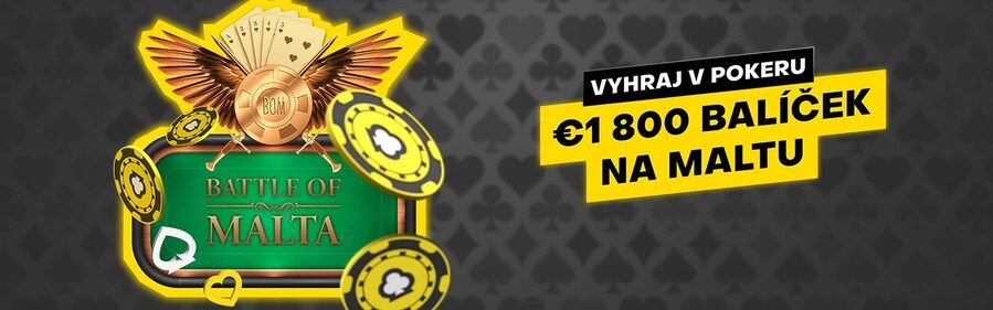 Battle of Malta kvalifikace na herně Fortuna Poker