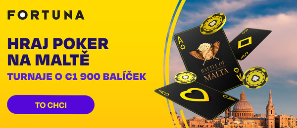 Battle of Malta kvalifikace na herně Fortuna Poker