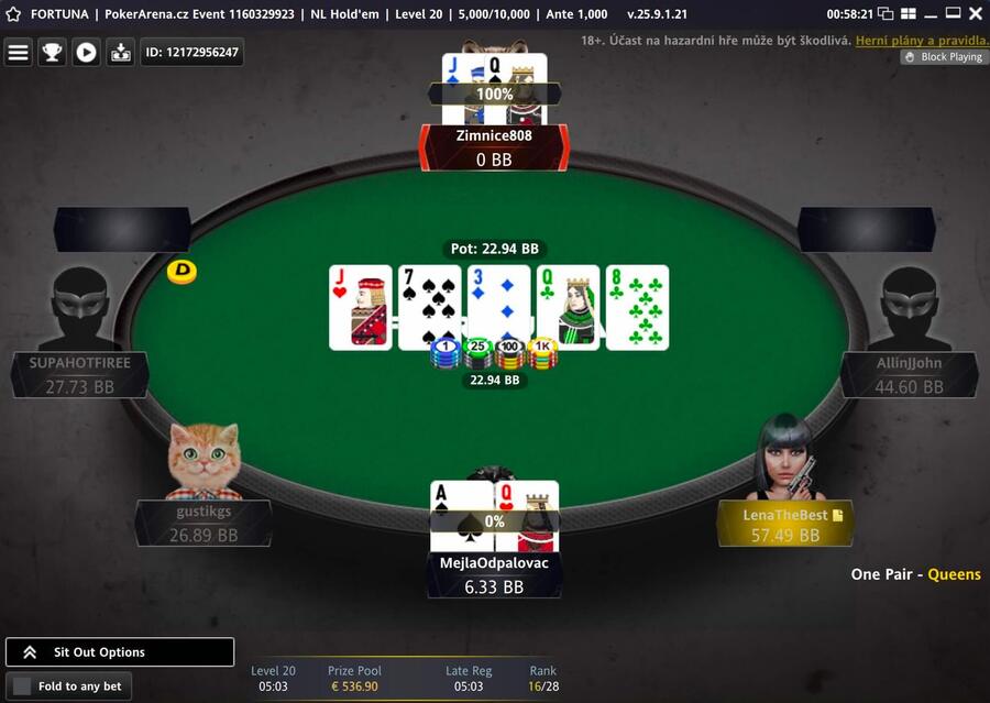 PokerArena Event na herně Fortuna Poker