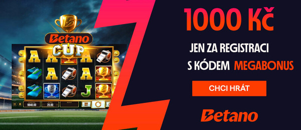 Za Betano promo kód MEGABONUS získáte bonus v hodnotě 1.000 Kč