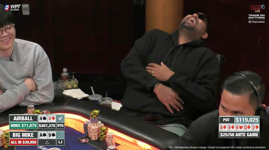 Nik Airball v&nbsp;TV show Hustler Casino Live