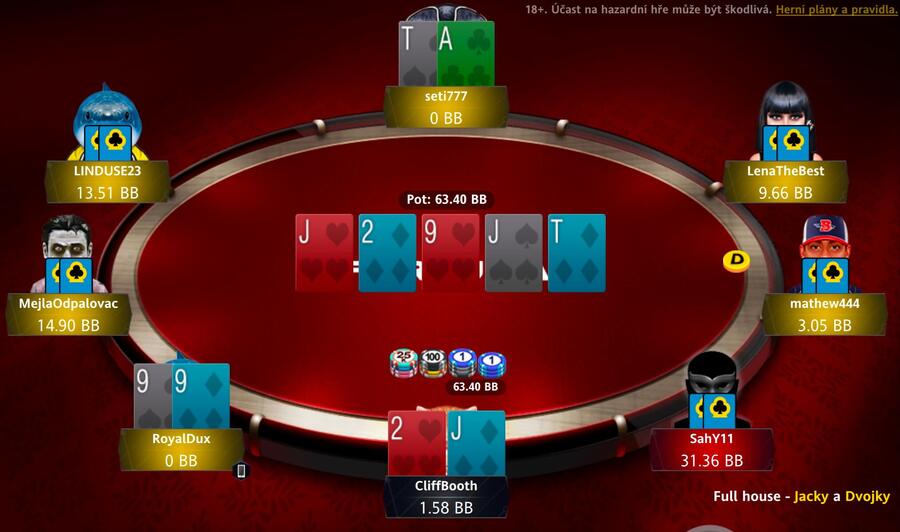 Cooler v&nbsp;PokerArena Eventu na Fortuně