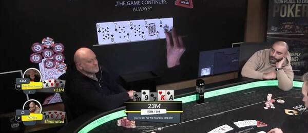Rozhodující handa PLO Main Eventu v Grand Casinu Aš