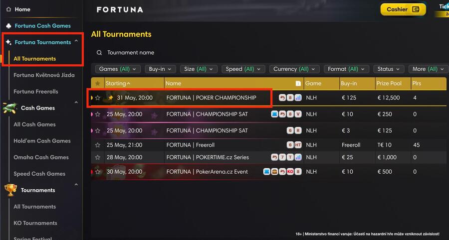 Zahrajte si Fortuna Championship