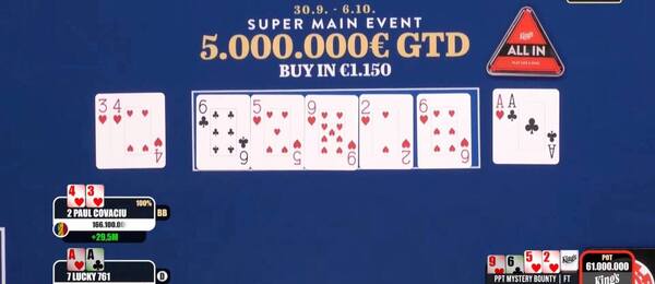 Rozhodující handa přinesla straight flush