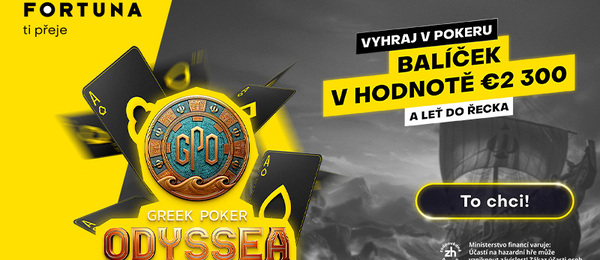 Zahrajte si na Fortuně kvalifikaci na Greek Poker Odyssea
