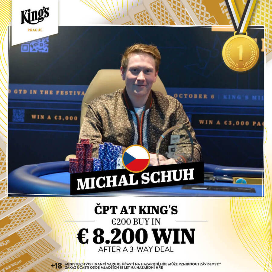 Michal Schuh slaví už druhý ČPT titul