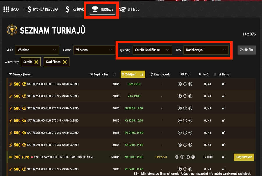 Lobby Synot Tip herny