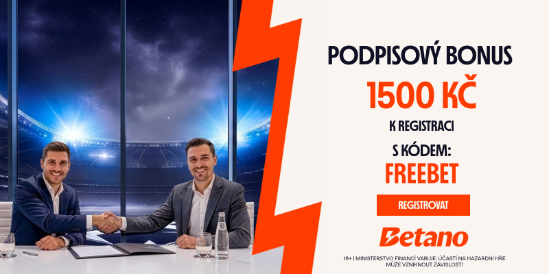 Betano rozdává jen DNES a&nbsp;ZÍTRA vstupní bonus zdarma v&nbsp;hodnotě 1&nbsp;500&nbsp;Kč + 400 free spinů