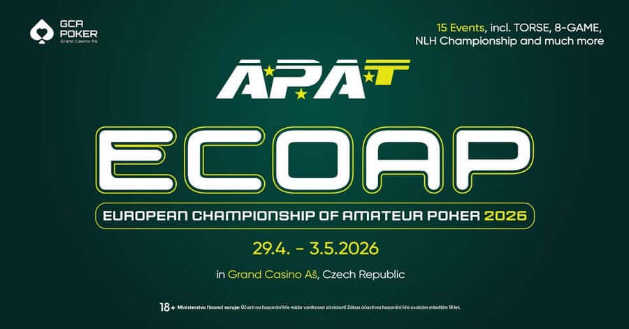 Tento týden si v&nbsp;Grand Casinu Aš zahrajete turnaje pod hlavičkou ECOAP