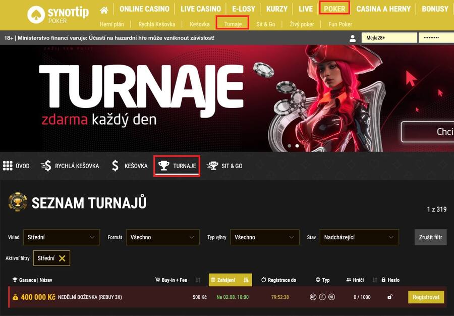 Zahrajte si Nedělní Boženku s&nbsp;400.000&nbsp;Kč GTD