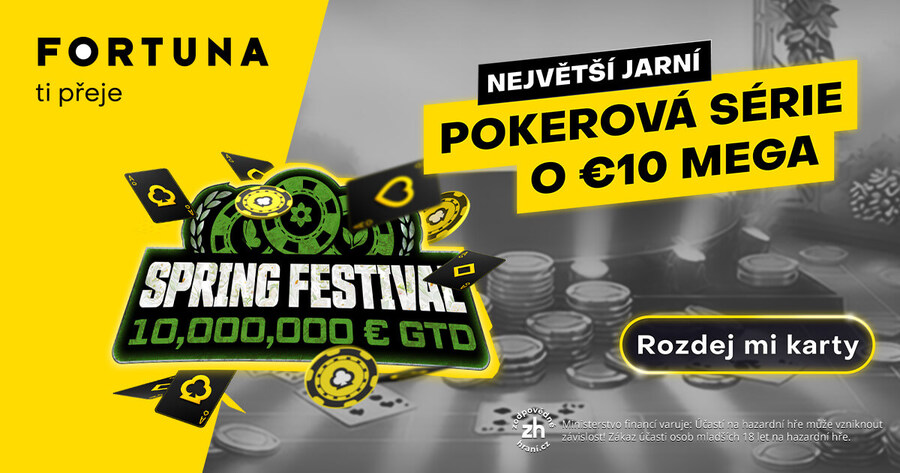 Spring Festival na Fortuně garantuje €10.000.000