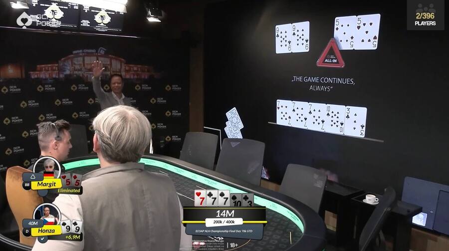 Rozhodující handa turnaje ECOAP NLH Championship v&nbsp;GCA
