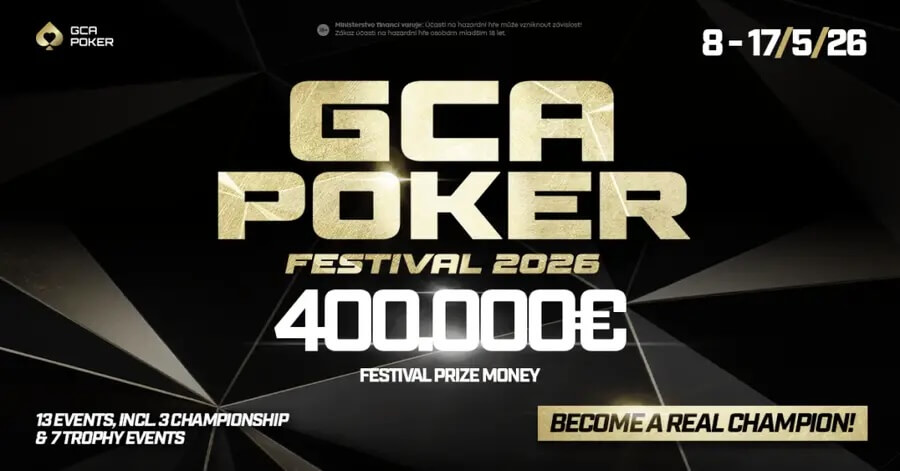 GCA Poker Festival garantuje celkem €400.000