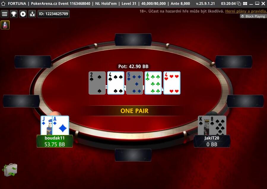 boudak11 vyhrál PokerArena Event